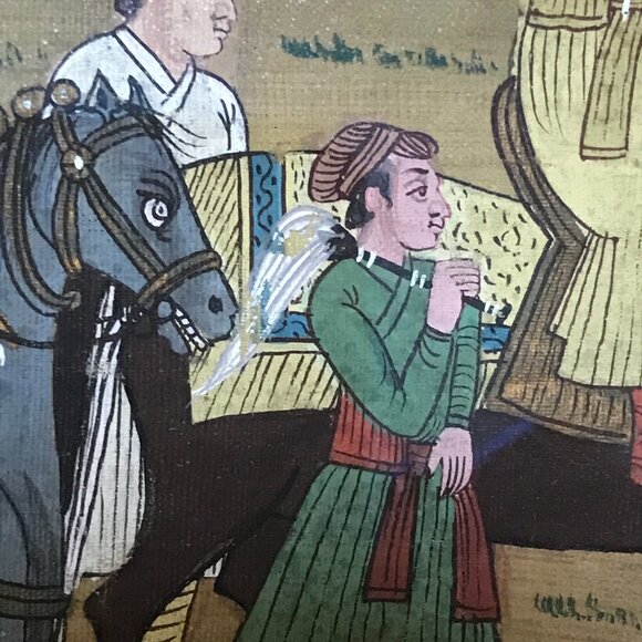 Marriage of Dara Shikoh Indian Mughal Framed Painting - Picture 8 of 9